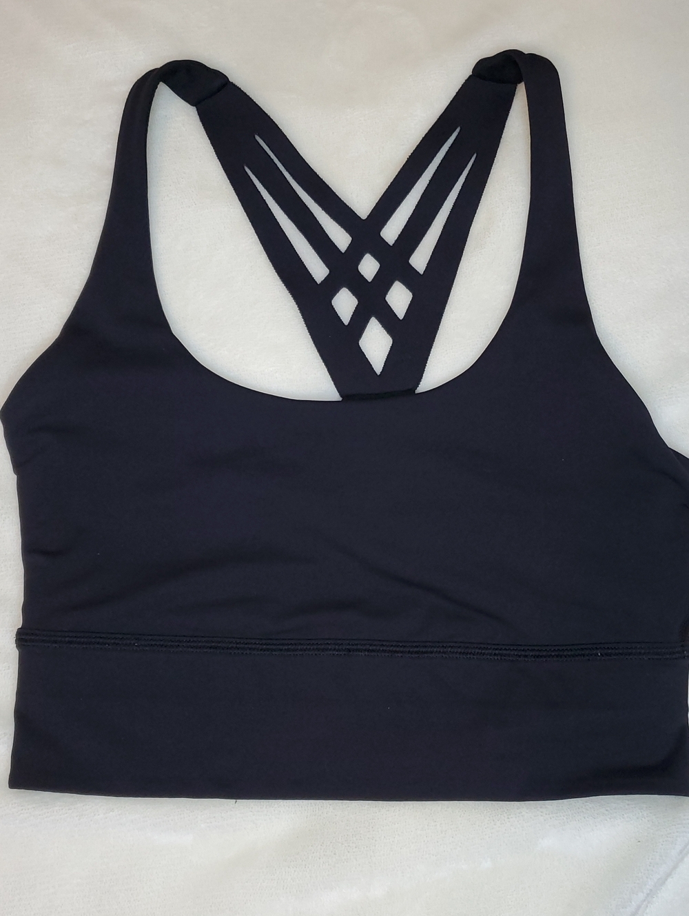 lululemon athletica Black Strappy-Back Sports Bra